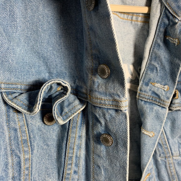 Brandy Melville New York Denim Jacket - Picture 3 of 5